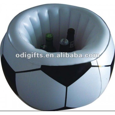 inflatable football shape ice bucket beer bottle cooler