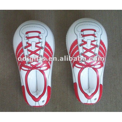 party feet crazy inflatable shoes toys for promotional advertisement PVC air shoes