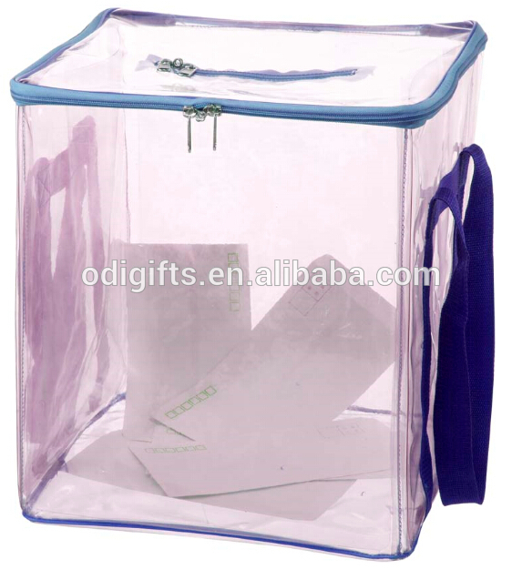 Collapsible PVC ballot boxes collapsible plastic box