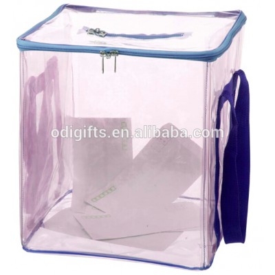 Collapsible PVC ballot boxes collapsible plastic box