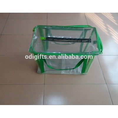 Foldable PVC ballot bag ballot box in transparent plastic PVC